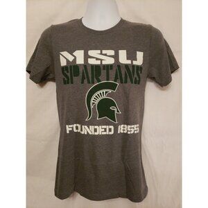 Michigan State MSU Spartans Gray T-Shirt Men's S College Unisex NWT Basketball